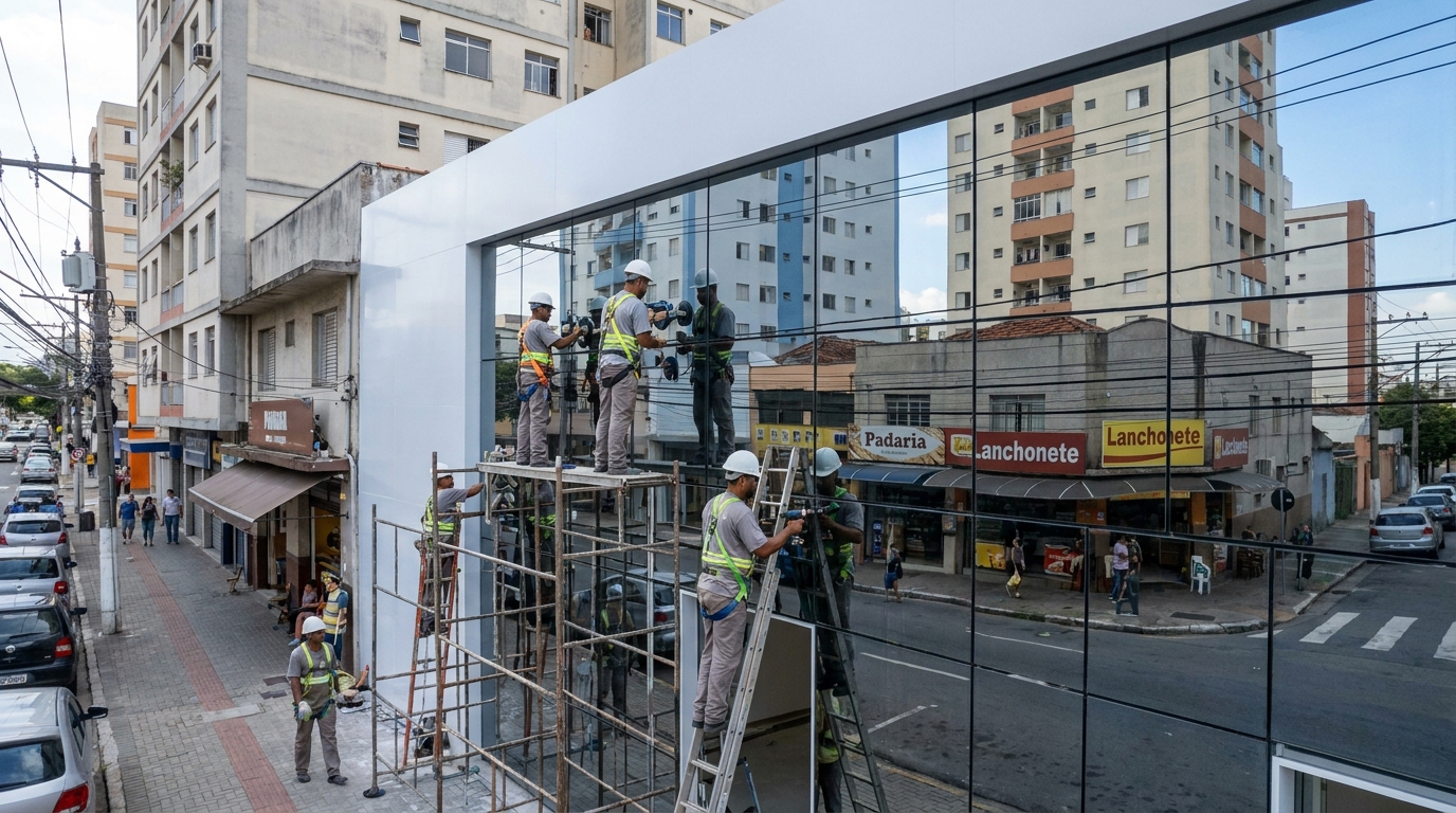 Fechamentos em Vidro no Jardim Tuiuti, Maringá‑PR