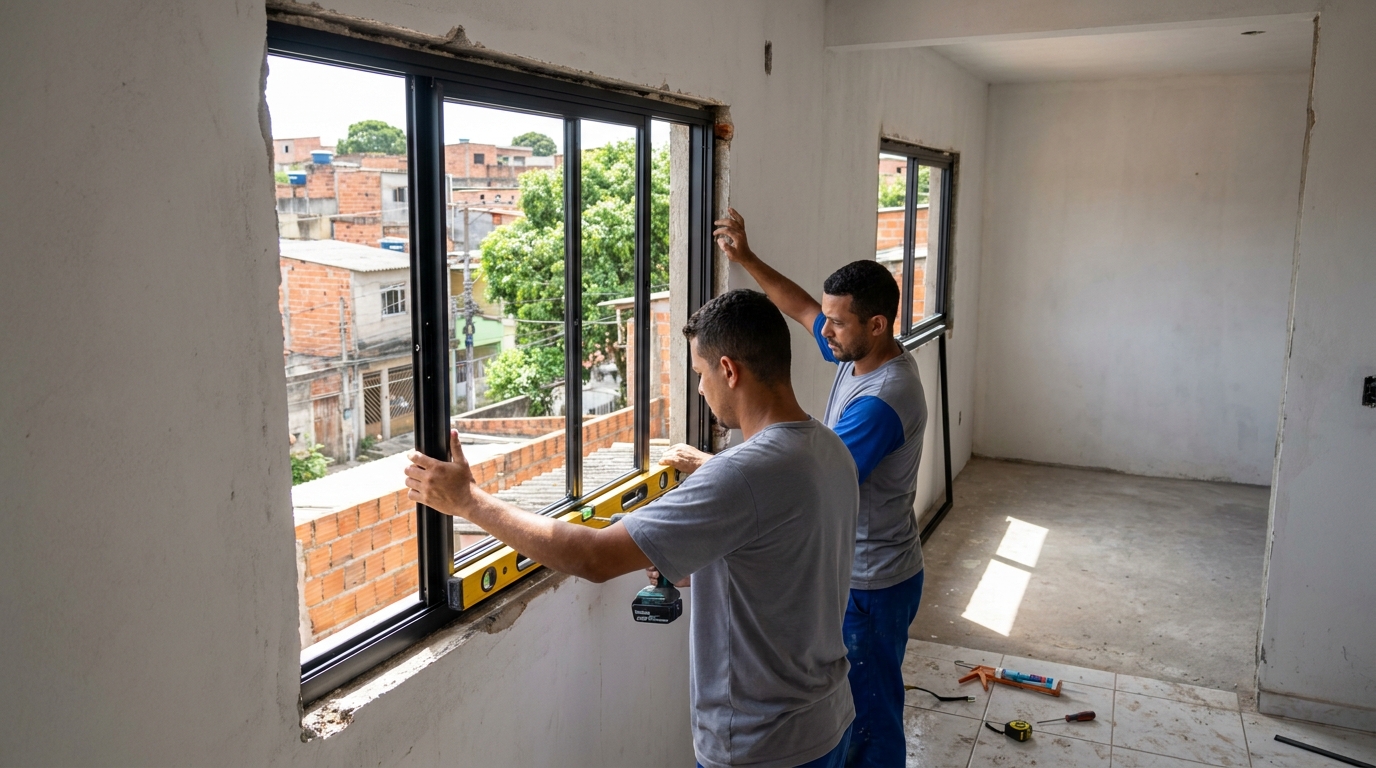 Produção de Portas e Janelas em Moradias Maringá, Maringá‑PR